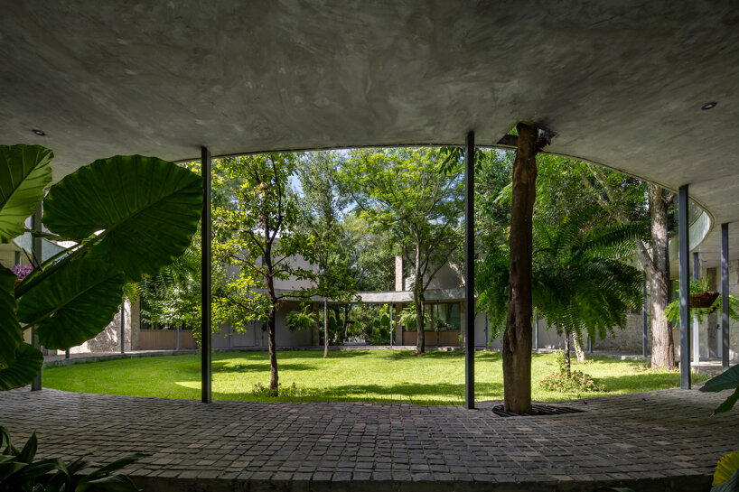 hacienda la boca's radial scheme lays out around courtyard in mexico