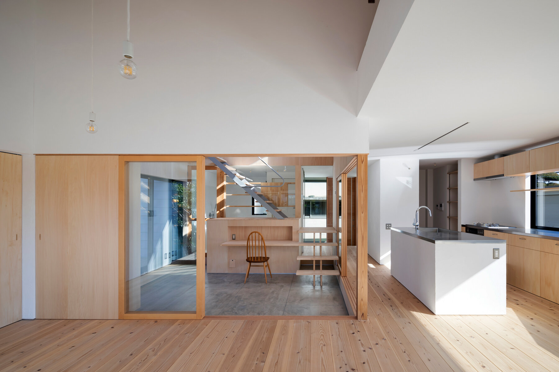 roof terrace and courtyard enhance family bonds within japanese house ...