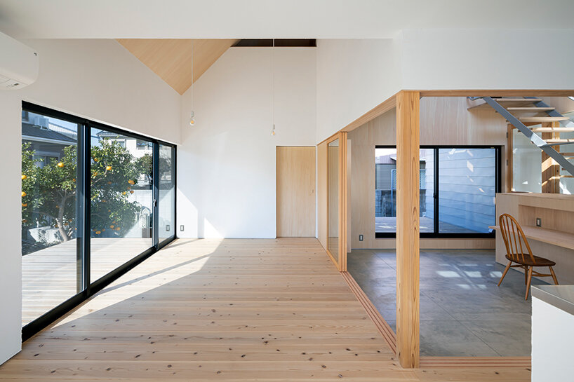 roof terrace and courtyard enhance family bonds within japanese house ...