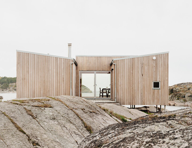 into the woods or out in the desert, how cabins employ unique forms to blend into nature