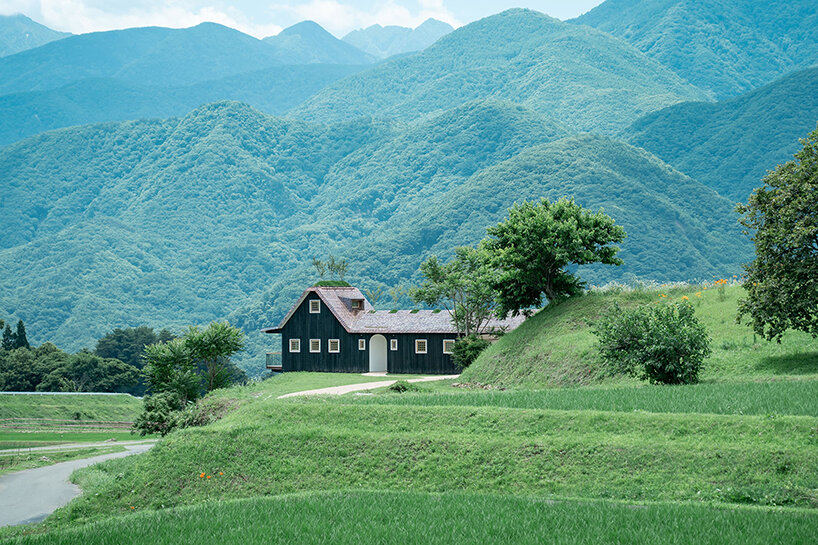 sited in rural japan, this exclusive retreat by terunobu fujimori recalls a sailing ship