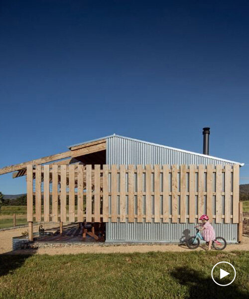 BRD studio's off-grid house in australian foothills implements passive solar design