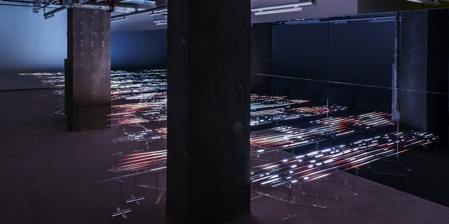 waves of code' light installation explores media reflexivity in 