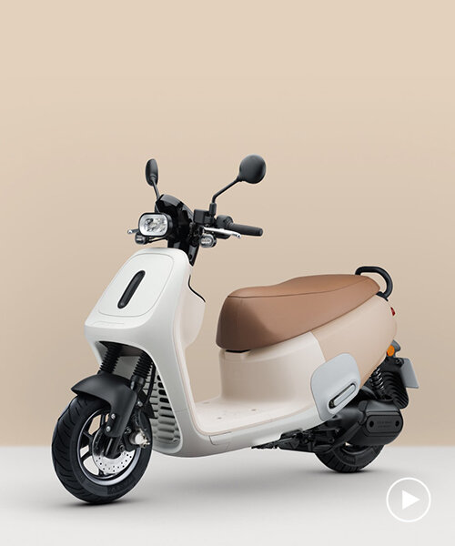 naoto fukasawa & MUJI design minimalistic gogoro e-scooters for eco-urban commuting