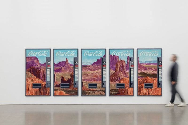 exploring american mythos and masculinity through nick doyle's collaged denim structures