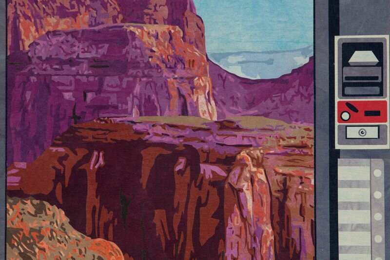 exploring american mythos and masculinity through nick doyle's collaged denim structures