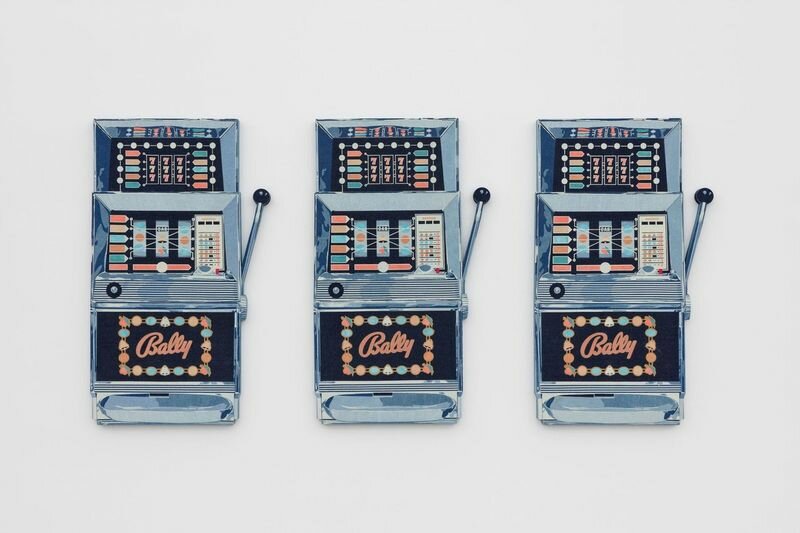 exploring american mythos and masculinity through nick doyle's collaged denim structures