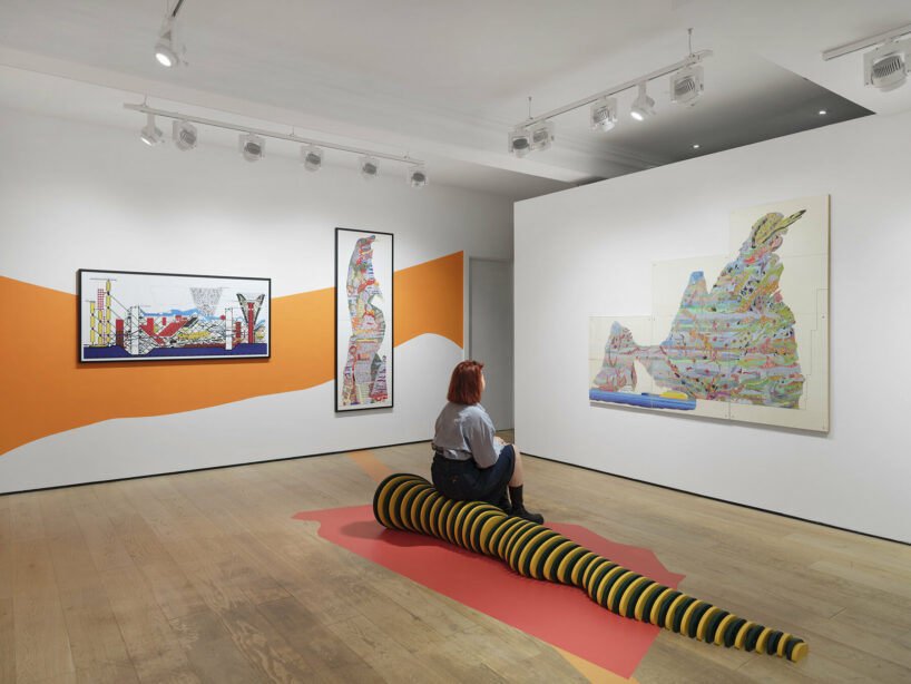 sir peter cook deconstructs his 'cities' in hybrid exhibition at richard saltoun gallery