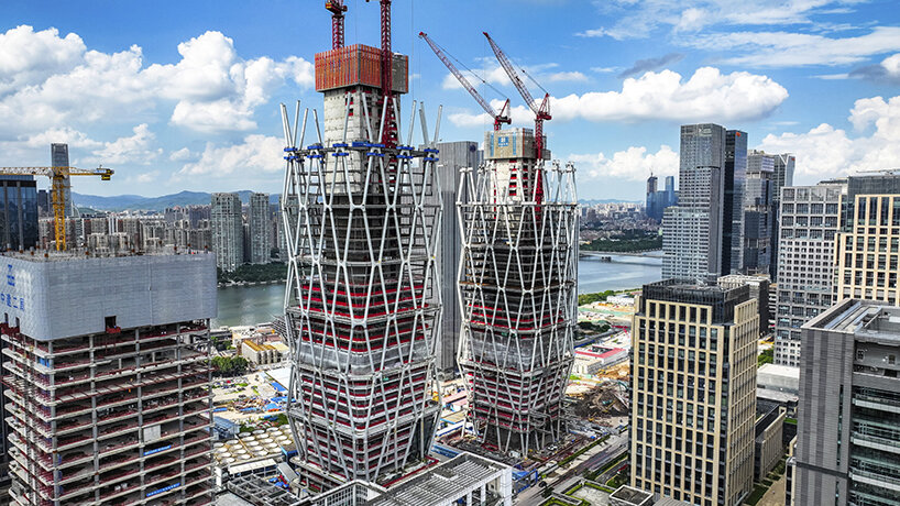sany IROOTECH headquarters design by SOM is coming to life in guangzhou, china