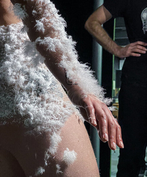 SAVE lab’s ethereal performance installation captures menthol crystallization on human skin