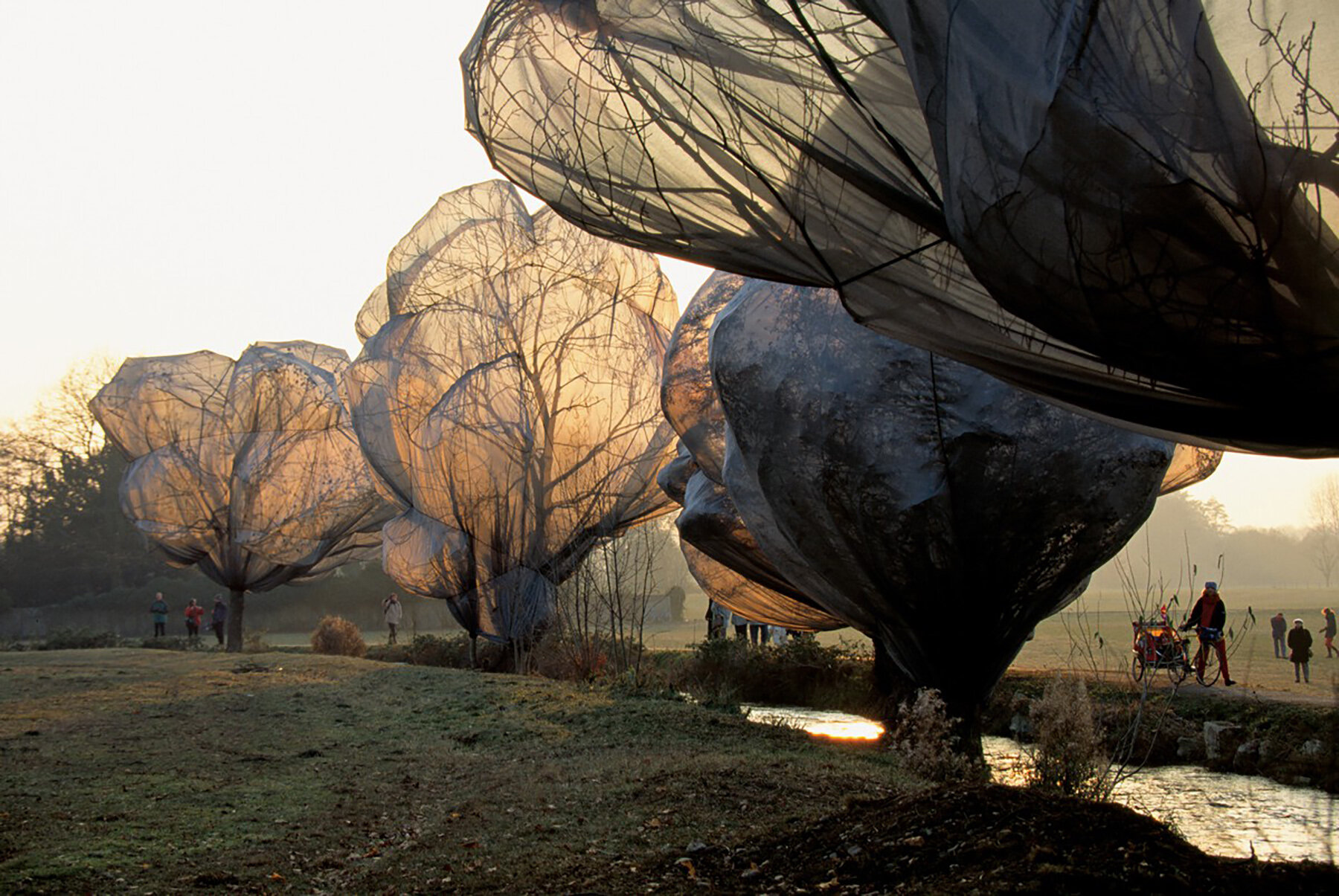 Христо. Christo and Jeanne-Claude. Христо ленд арт. Ленд арт Кристо и Жан Клод. Christo and Jeanne-Claude / Wrapped Trees 1998.