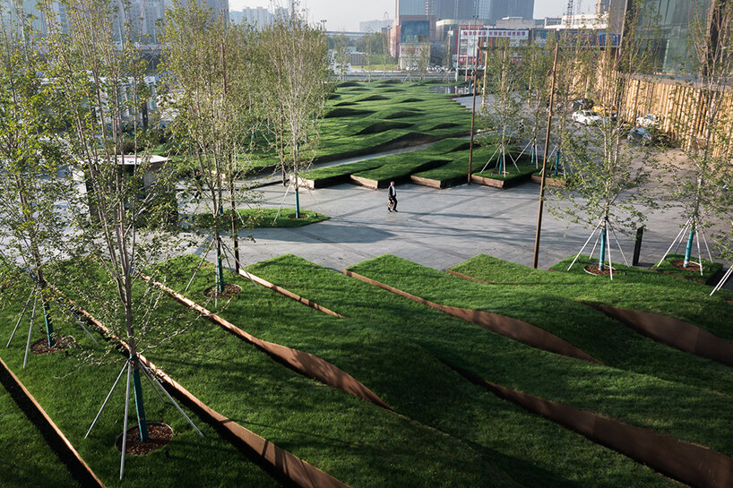 shma completes neri&hu's le meridien zhengzhou with rolling landscape inspired by silk