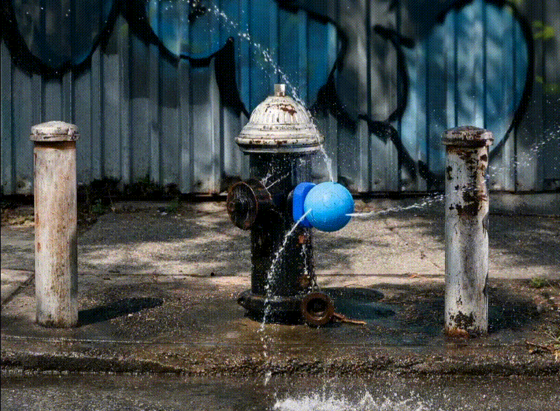 splash spots fire hydrant caps new york