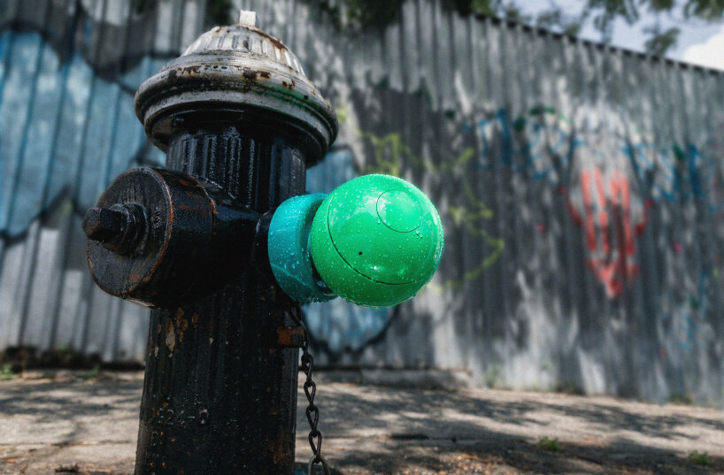 splash spots fire hydrant caps new york
