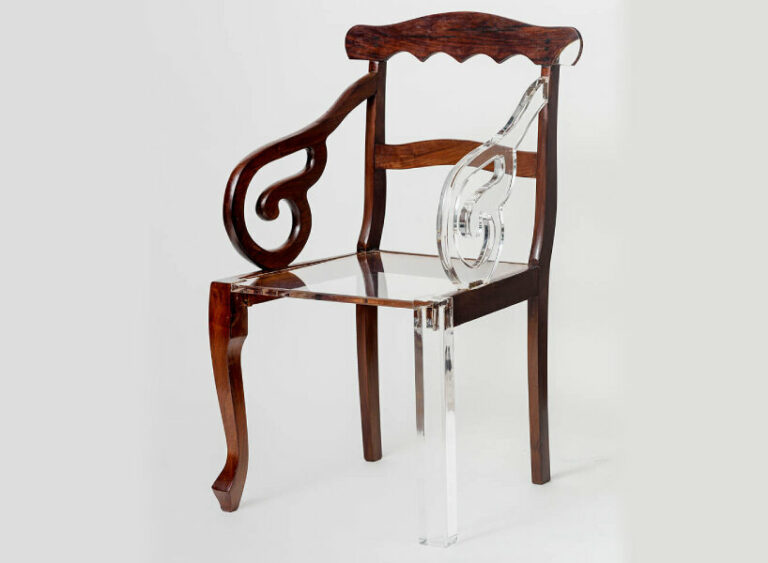 tatiane freitas' sculptures complete missing parts of broken chairs