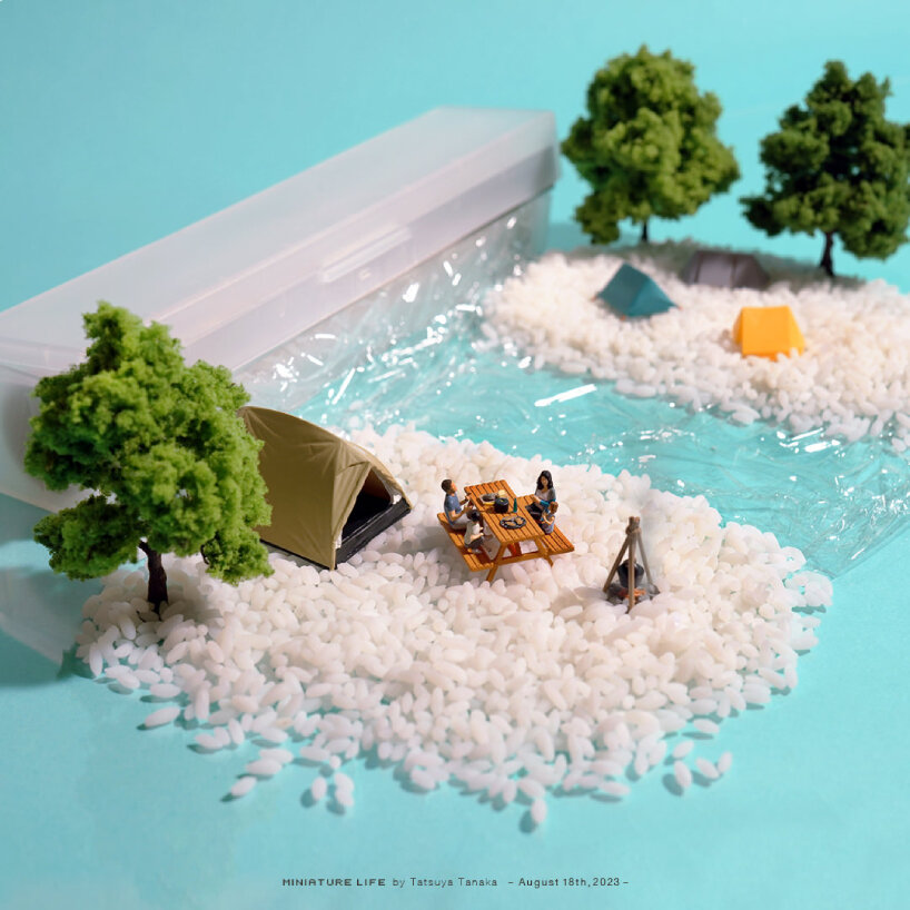tatsuya tanaka captures everyday life in a calendar of miniature