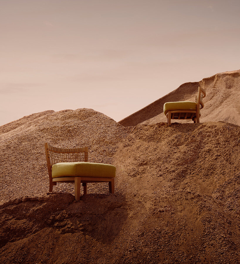 unopiù revives synthesis outdoor furniture collection with lunar-like fabric colors
