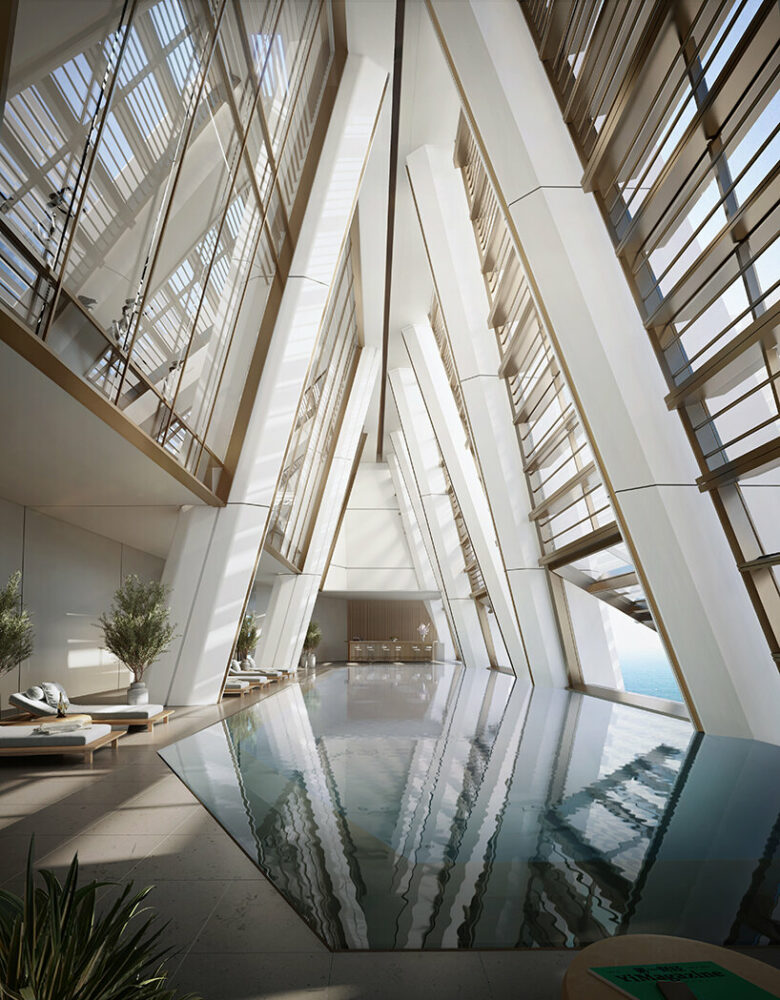 foster + partners mixed-use 1 nanjing road tower in qingdao