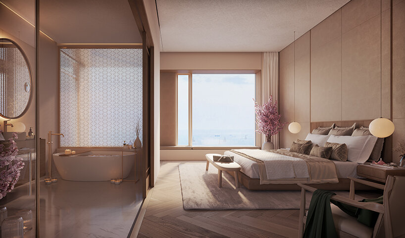 foster + partners' latest mixed-use tower frames panoramic sea views in qingdao, china
