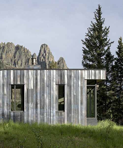 CCY architects hides a remote, copper-clad cabin deep in the colorado rockies