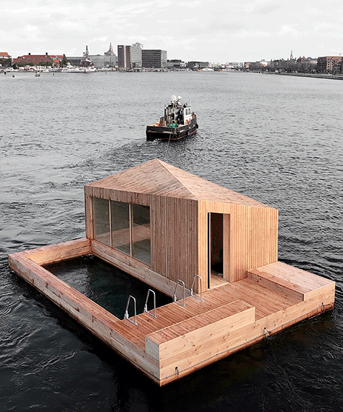 MAST shows three examples of floating architecture with sauna, villa & climbing wall