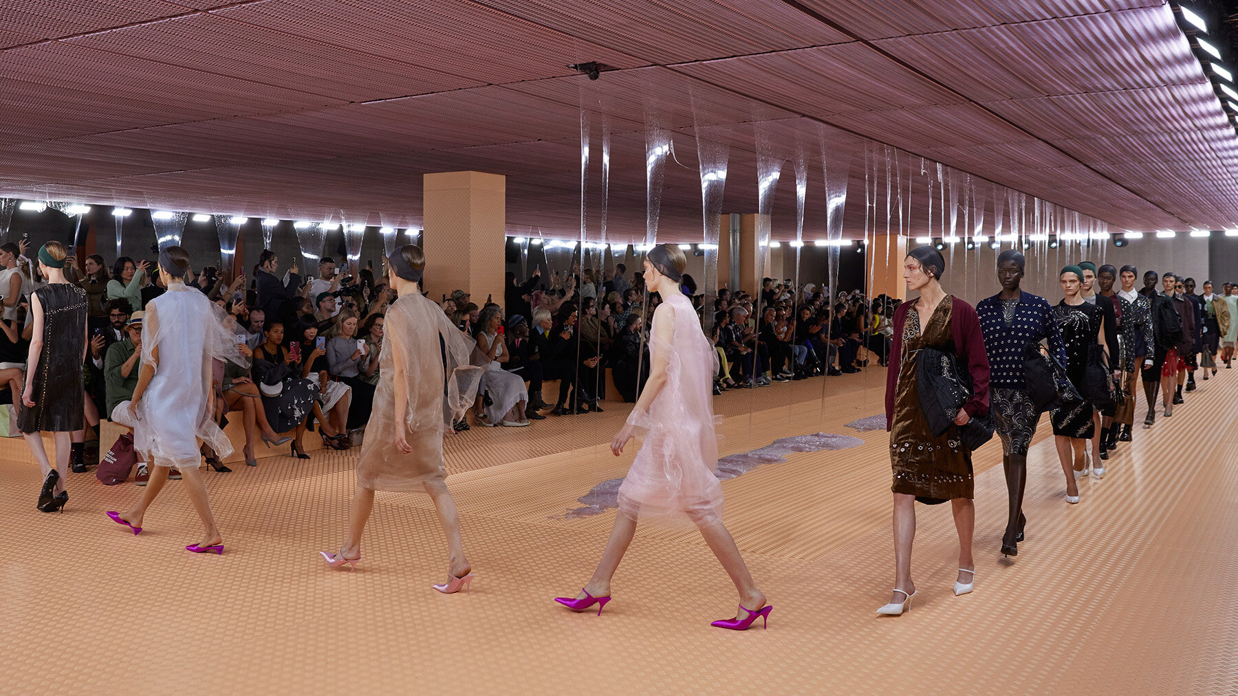 Prada: Light, haze, fluidity and a little slime in great clothes