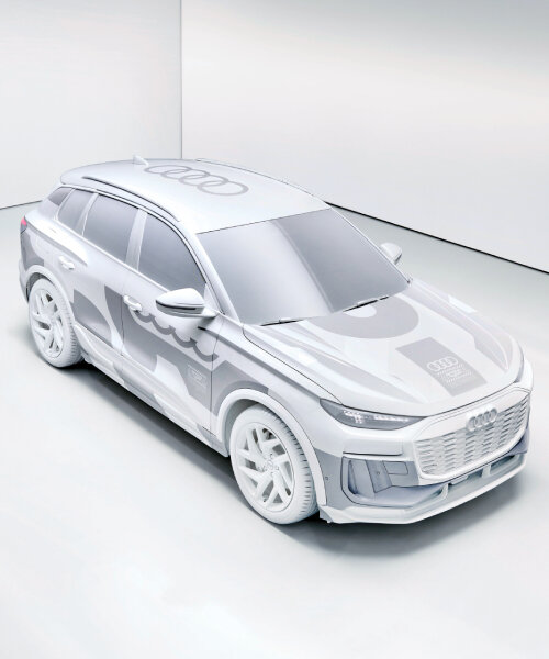 AUDI Q6 e-tron projects driving information on front windshield using augmented reality
