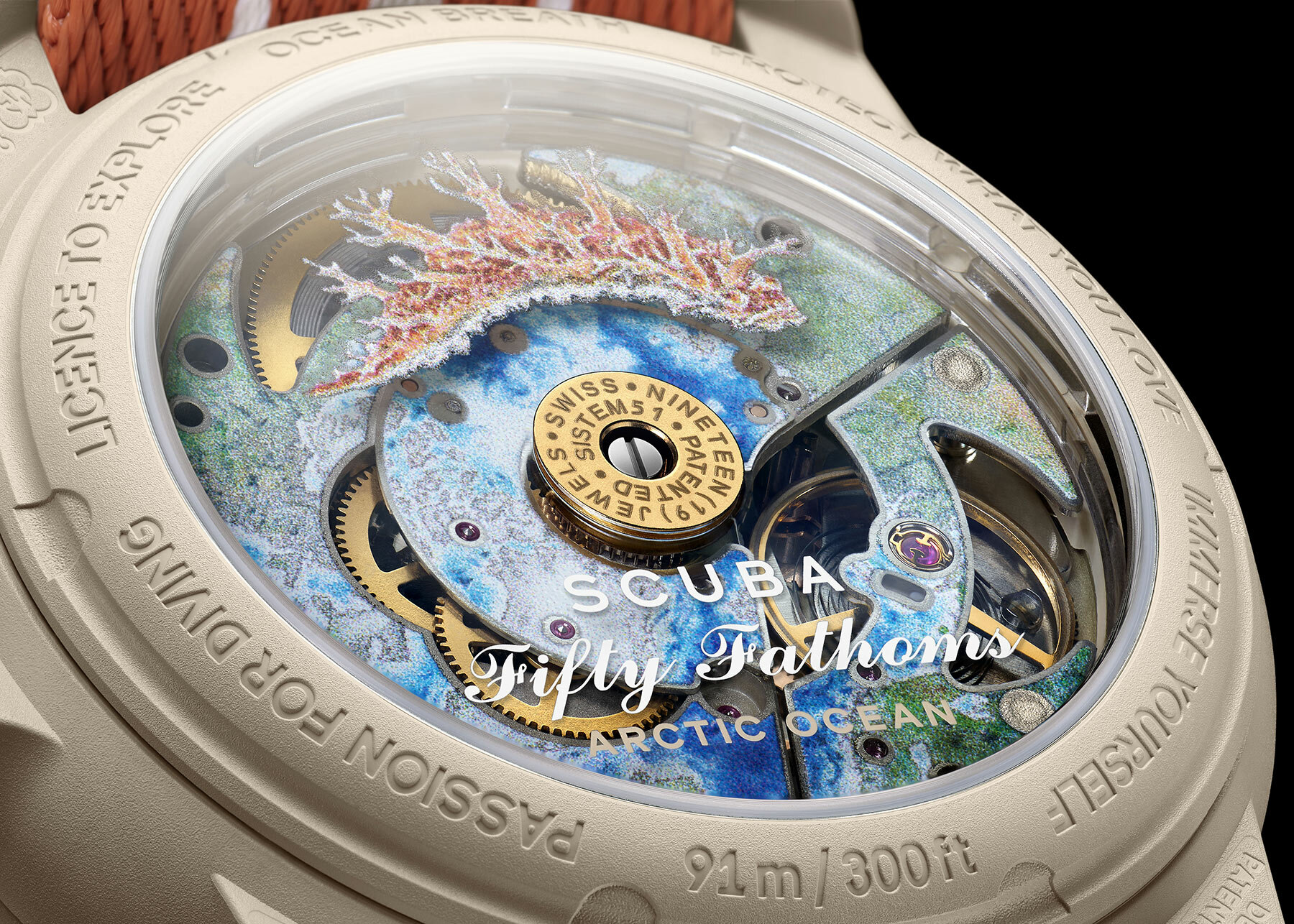 swatch crafts 'fifty fathom' collection from bioceramics & fishing