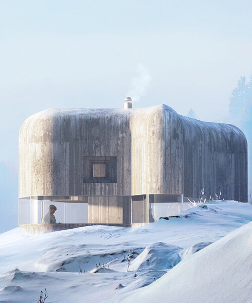 lasovsky johansson architects revives WWII bunkers as liveable spaces along czech border