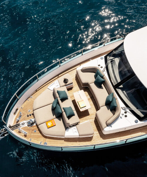 new wave of yacht interiors brings clear sunroofs & open lounges to cannes yachting festival
