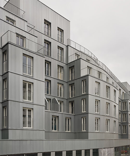 christ & gantenbein unveils social housing with metal facade and rhythmic volumetry in paris
