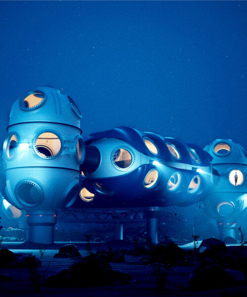 DEEP underwater habitat with submarines builds research labs and livable homes on seabed