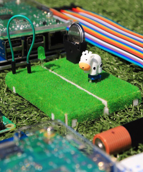 this functional breadboard infuses farm-core aesthetics to electronic circuit design
