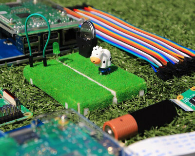 this functional breadboard infuses farm-core aesthetics to electronic circuit design