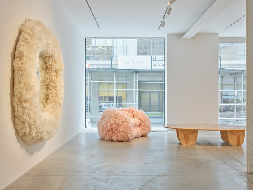 fernando laposse's naturally-dyed pink beasts at the miami design