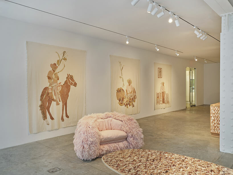 fernando laposse's naturally-dyed pink beasts at the miami design
