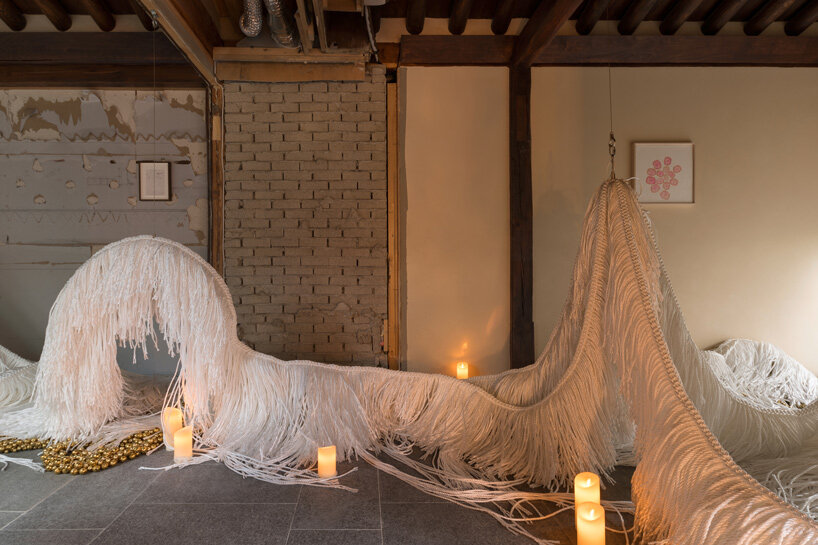 haegue yang's straw creatures take over 'latent dwelling' exhibition at kukje gallery hanok