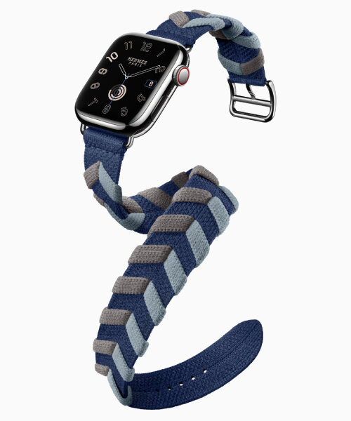 Hermès weaves first-ever apple watch bands in knitted nylon with