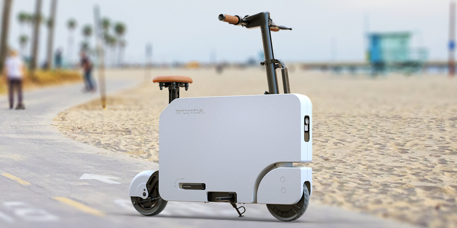 Honda's Motocompacto scooter will satisfy your secret desire to ride an electric  suitcase to work - The Verge