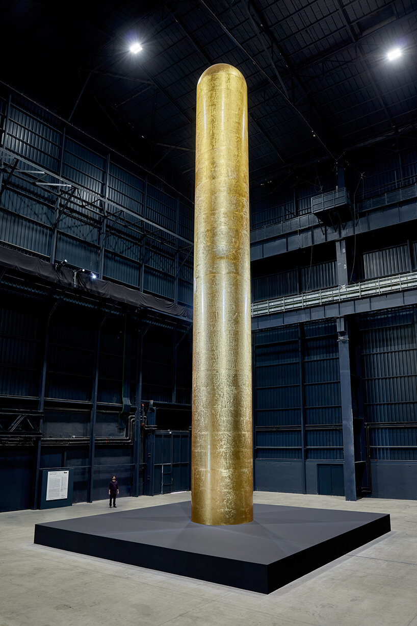 James Lee Byars Exhibition Fills Hangarbicocca With Gilded Sculptures