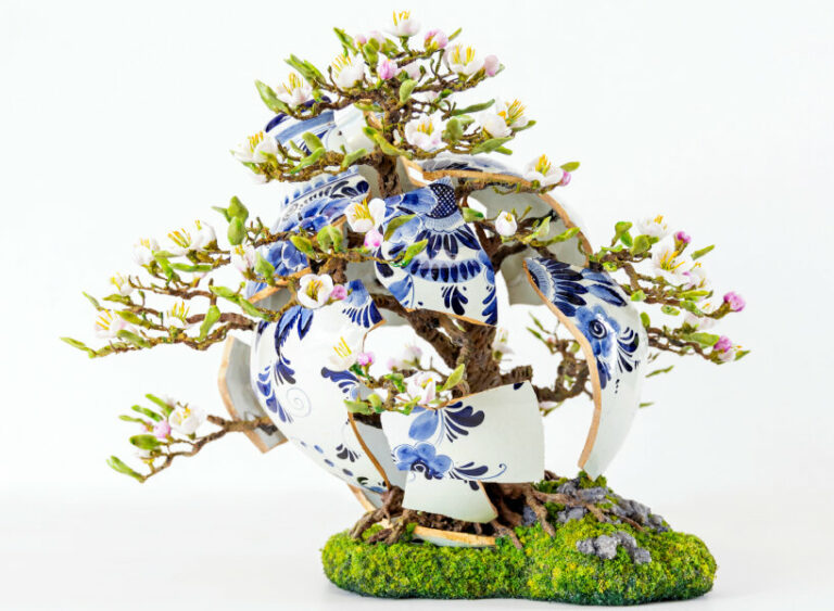 patrick bergsma's broken ceramic vases & crafted bonsai trees explore