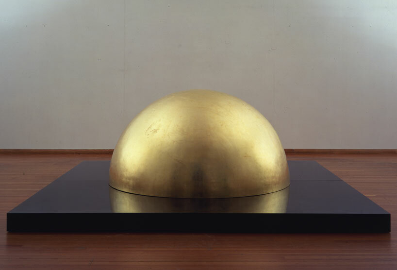 james lee byars exhibition fills hangarbicocca with gilded sculptures