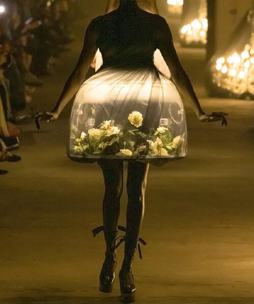 undercover's jun takahashi sent glowing terrariums down the runway at paris fashion week