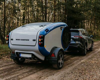 happier camper's HC1 travel trailers with modular components revive  retro-modern camping