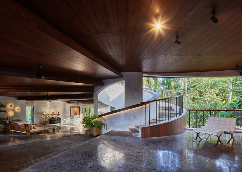 the loop by alexis dornier unfolds as a figure 8 spiral embracing bali's lush jungle