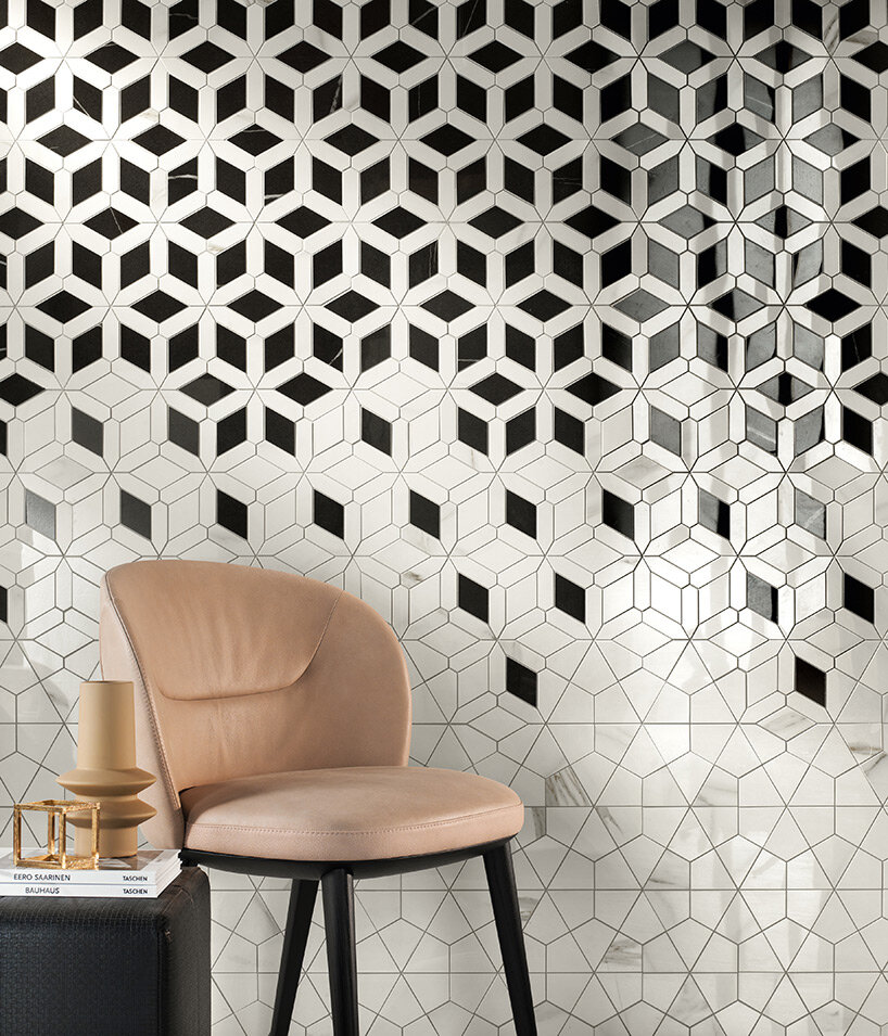 atlas concorde partners with zaha hadid architects for striking diamond decor