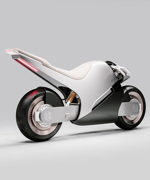 sleek simplicity meets vintage aesthetics in robert turner's electric motorcycle concept