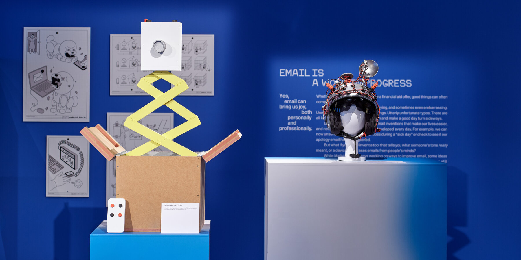 email-is-dead-exhibition-design-museum-intuit-mailchimp-designboom-ban