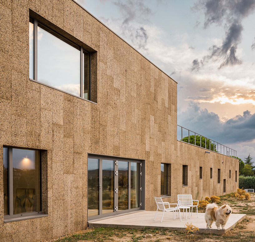 estudio albar envelops casa eñe with cork for net-zero living in madrid