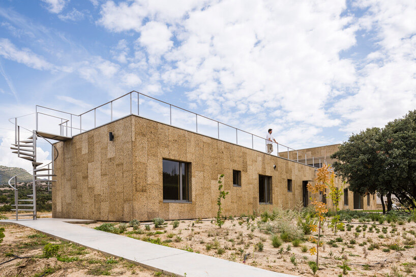estudio albar envelops casa eñe with cork for net-zero living in madrid